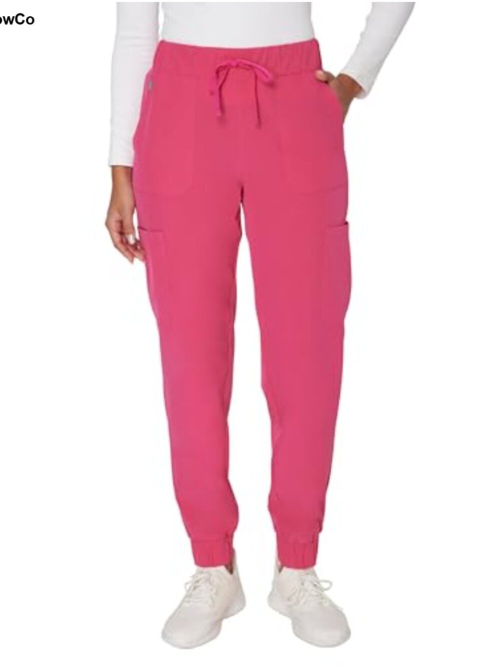 Hanes Womens Cargo Jogger Scrub Pants Moisture Wicking Medical